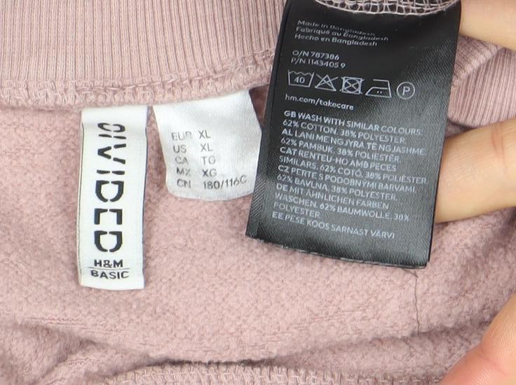 Womens UK Size XL H&M Divided Pink Pullover Sweatshirt