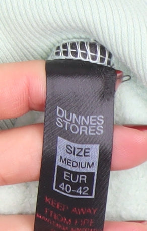 Womens UK Size M Dunnes Stores Green Pullover Hoodie