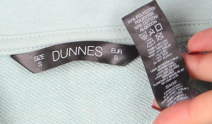 Womens UK Size S Dunnes Green Pullover Sweatshirt