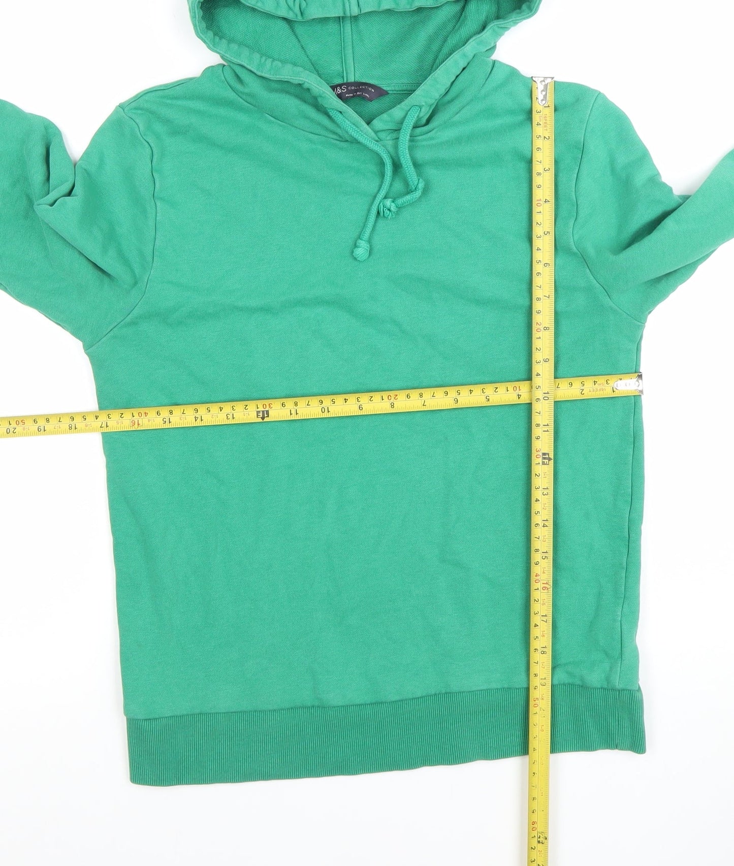 Womens UK Size 8 Marks and Spencer Green Pullover Hoodie