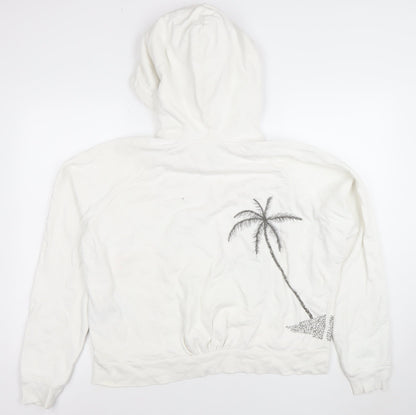 Womens UK Size 10 The Kooples White Pullover Hoodie