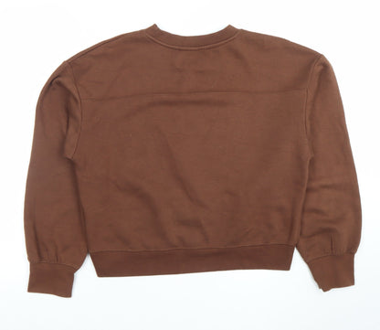 Womens UK Size S Zara Brown Pullover Sweatshirt