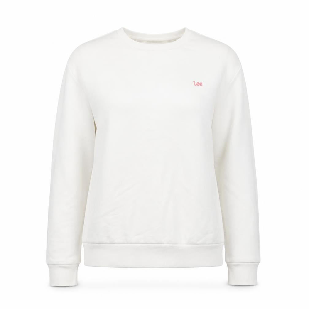 Womens UK Size S Lee White Pullover Sweatshirt