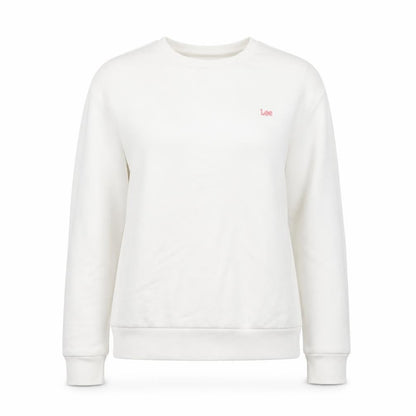 Womens UK Size S Lee White Pullover Sweatshirt