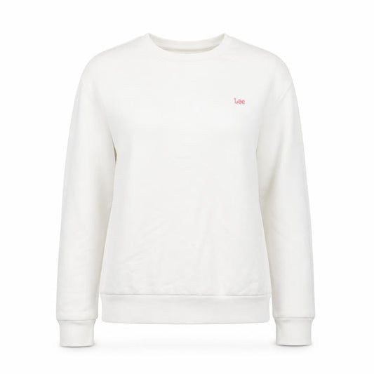 Womens UK Size S Lee White Pullover Sweatshirt