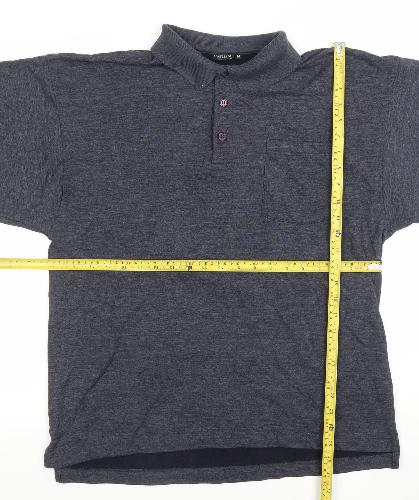 Mens UK Size M NATHAN JONES Grey Henley Sweatshirt