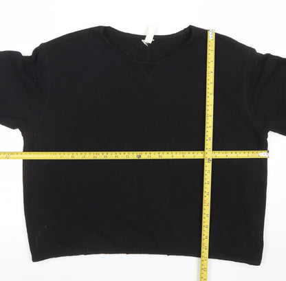 Womens UK Size M H&M Black Pullover Sweatshirt