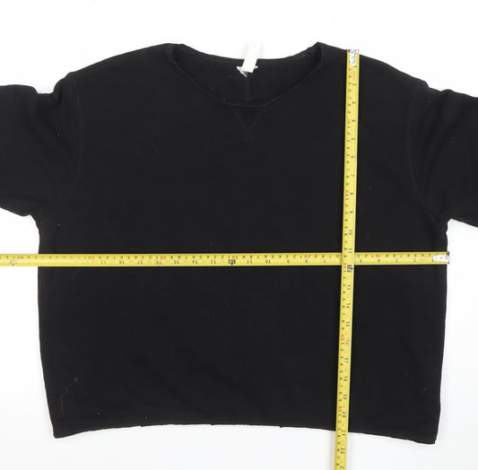 Womens UK Size M H&M Black Pullover Sweatshirt