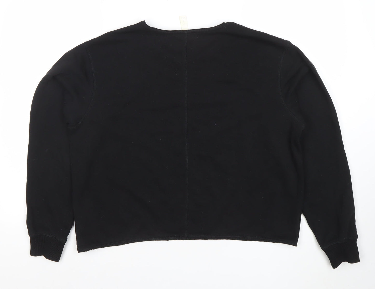 Womens UK Size M H&M Black Pullover Sweatshirt