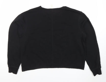 Womens UK Size M H&M Black Pullover Sweatshirt