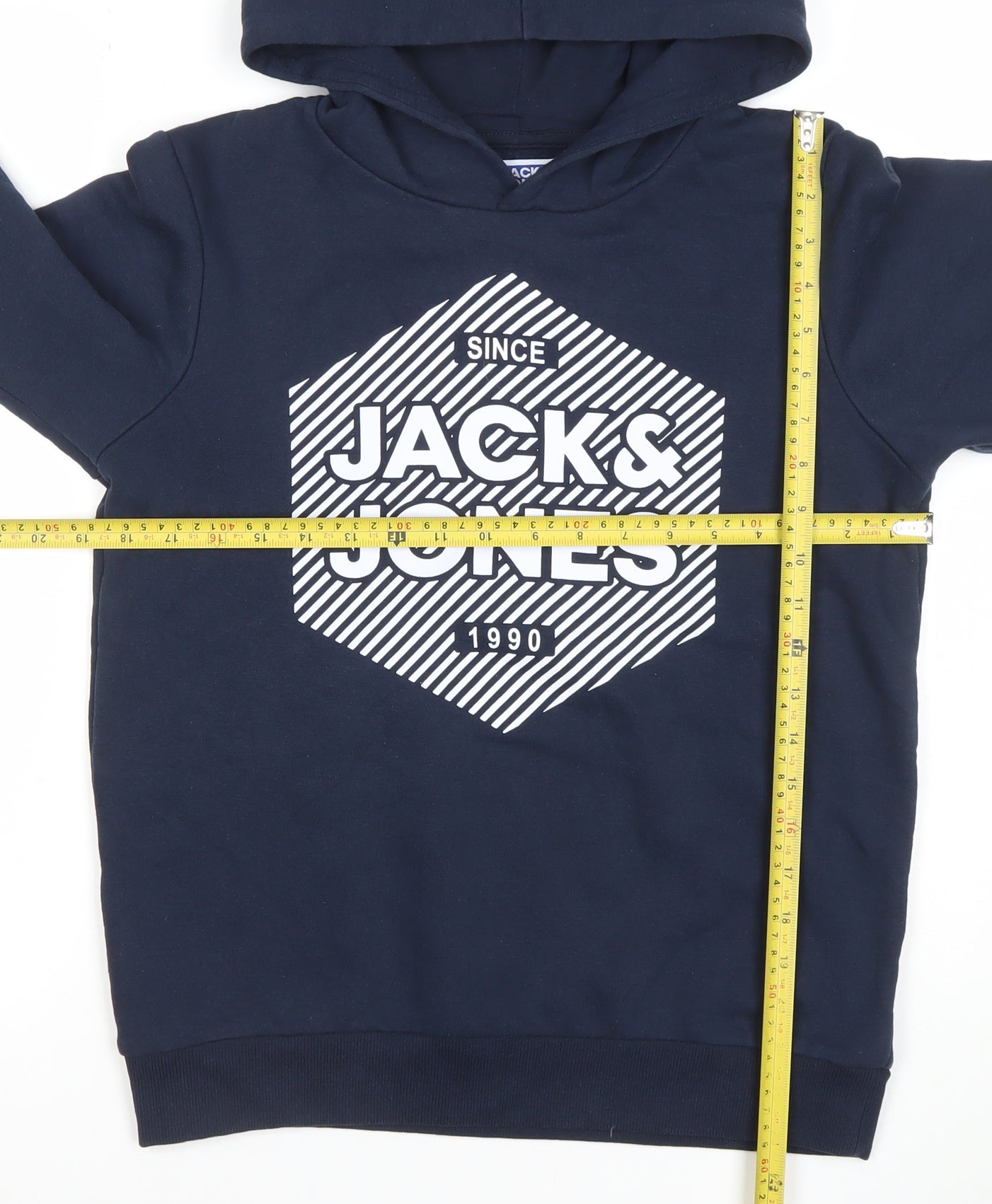Boys UK Size 164 JACK & JONES Blue Pullover Hoodie