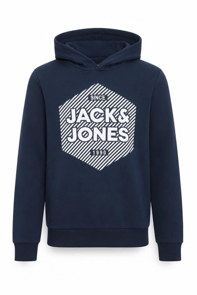 Boys UK Size 164 JACK & JONES Blue Pullover Hoodie