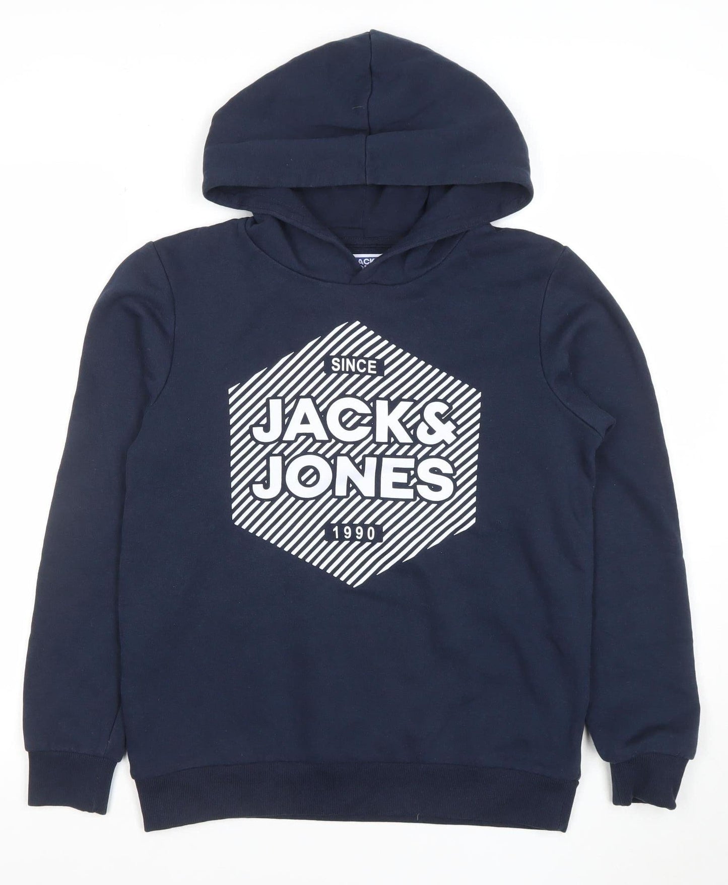 Boys UK Size 164 JACK & JONES Blue Pullover Hoodie