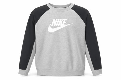 Nike Boys Grey & Black Crew Neck Sweatshirt XL Graphic Print Pullover