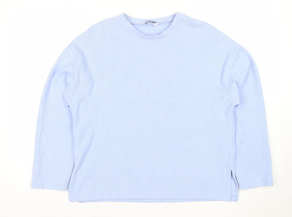 Womens UK Size S Stradivarius Blue Pullover Sweatshirt