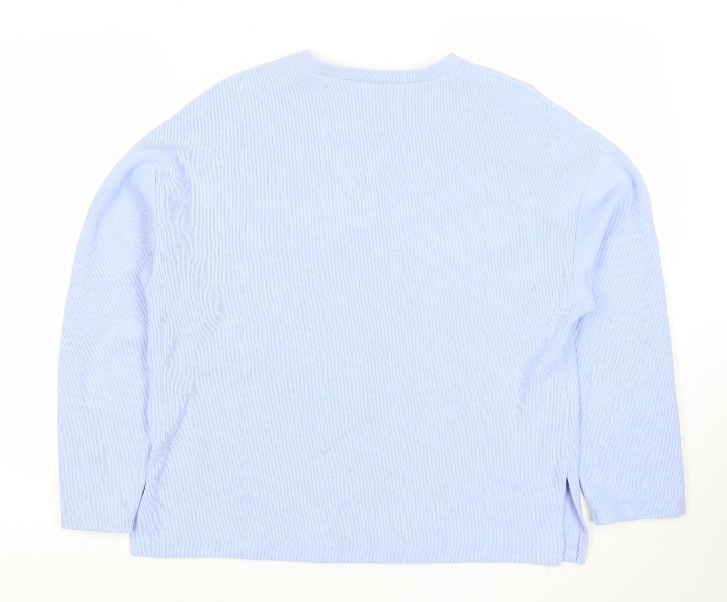 Womens UK Size S Stradivarius Blue Pullover Sweatshirt