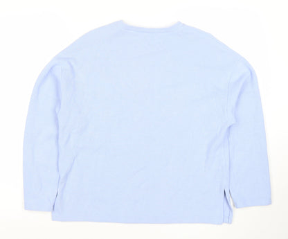 Womens UK Size S Stradivarius Blue Pullover Sweatshirt