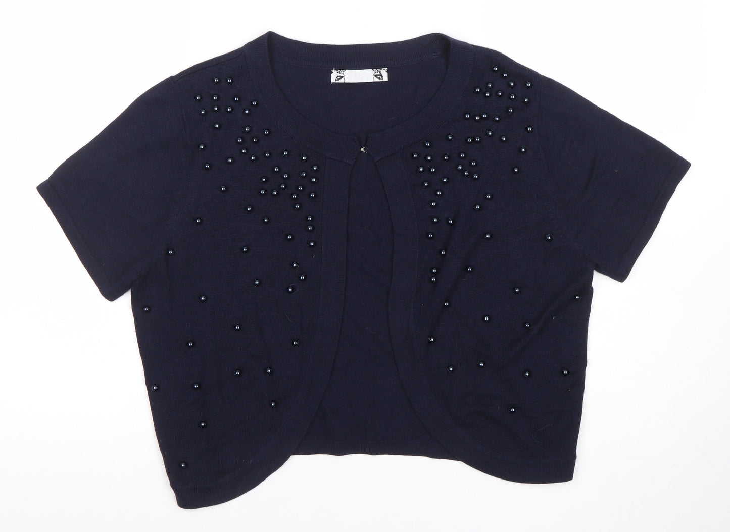 Womens UK Size 14 Joanna Hope Blue Cardigan Jumper