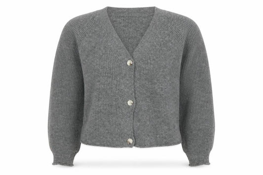 Womens UK Size L Boohoo Grey Cardigan Jumper