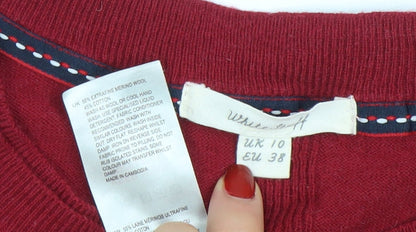Womens UK Size 10 White Stuff Red Pullover Jumper