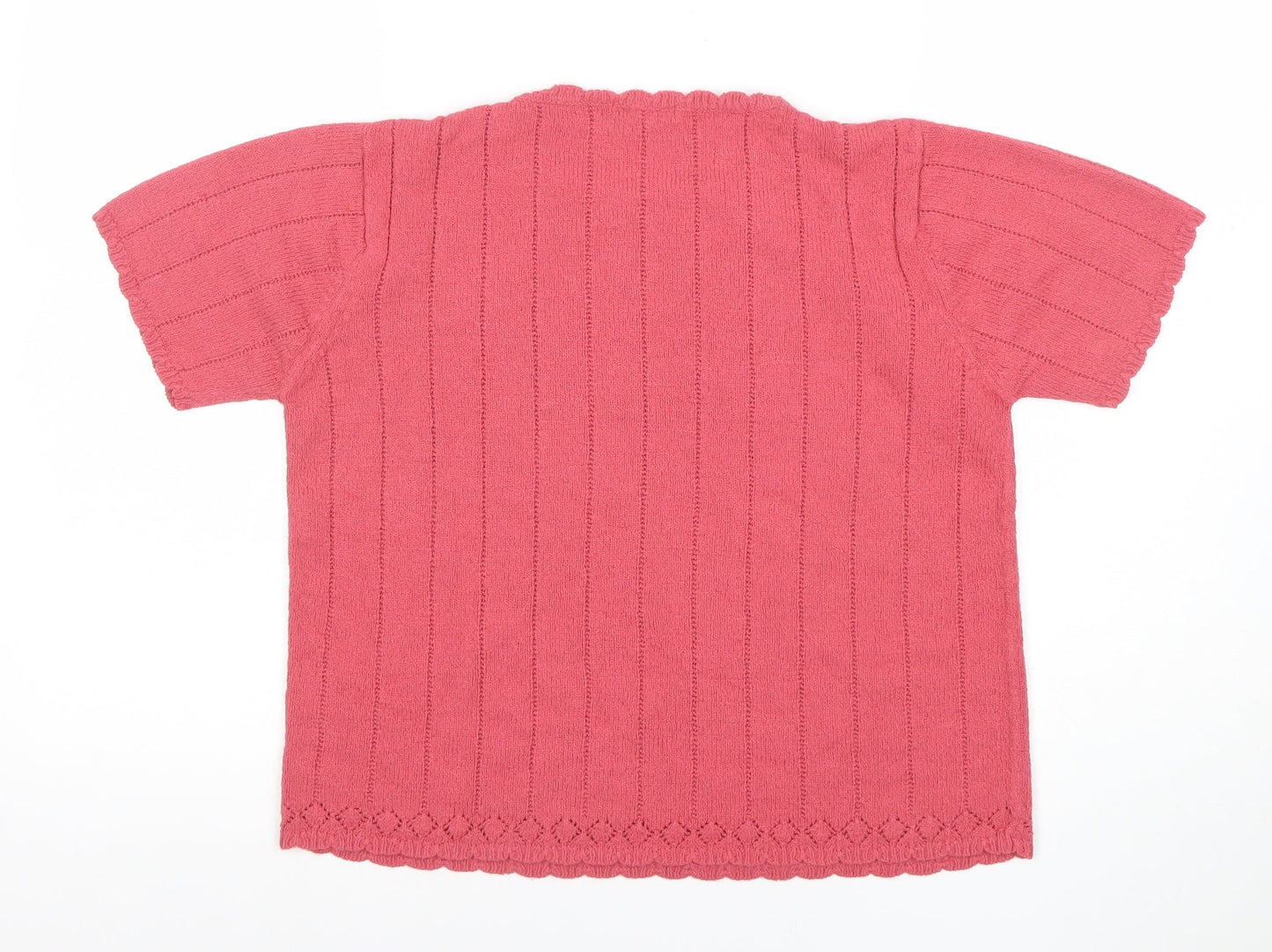 Womens UK Size 10-12 Betiix Pink Basic T-Shirt