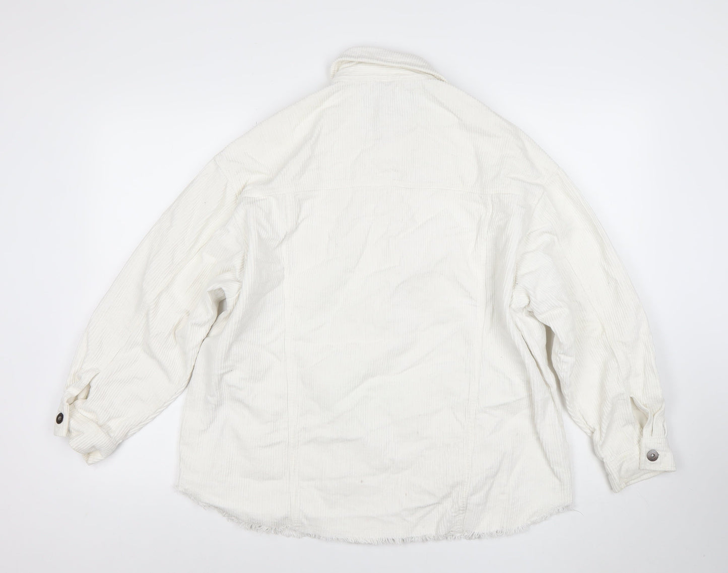 Womens UK Size S Zara Ivory Basic Jacket