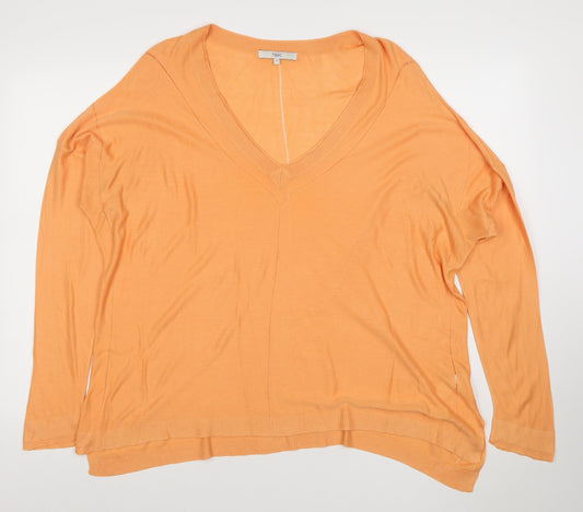 Womens UK Size 20 NEXT Orange Basic Blouse