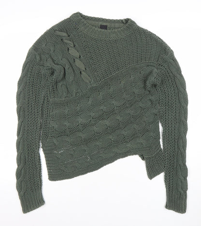 Womens UK Size 6 River Island Green Pullover Jumper