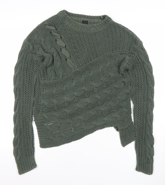Womens UK Size 6 River Island Green Pullover Jumper