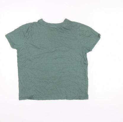 Womens UK Size XS Primark Green Basic T-Shirt