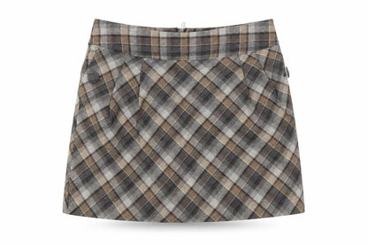 Womens UK Size 16 H&M A-Line Tweed Skirt
