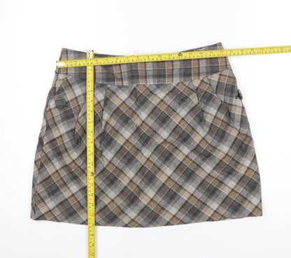 Womens UK Size 16 H&M A-Line Tweed Skirt
