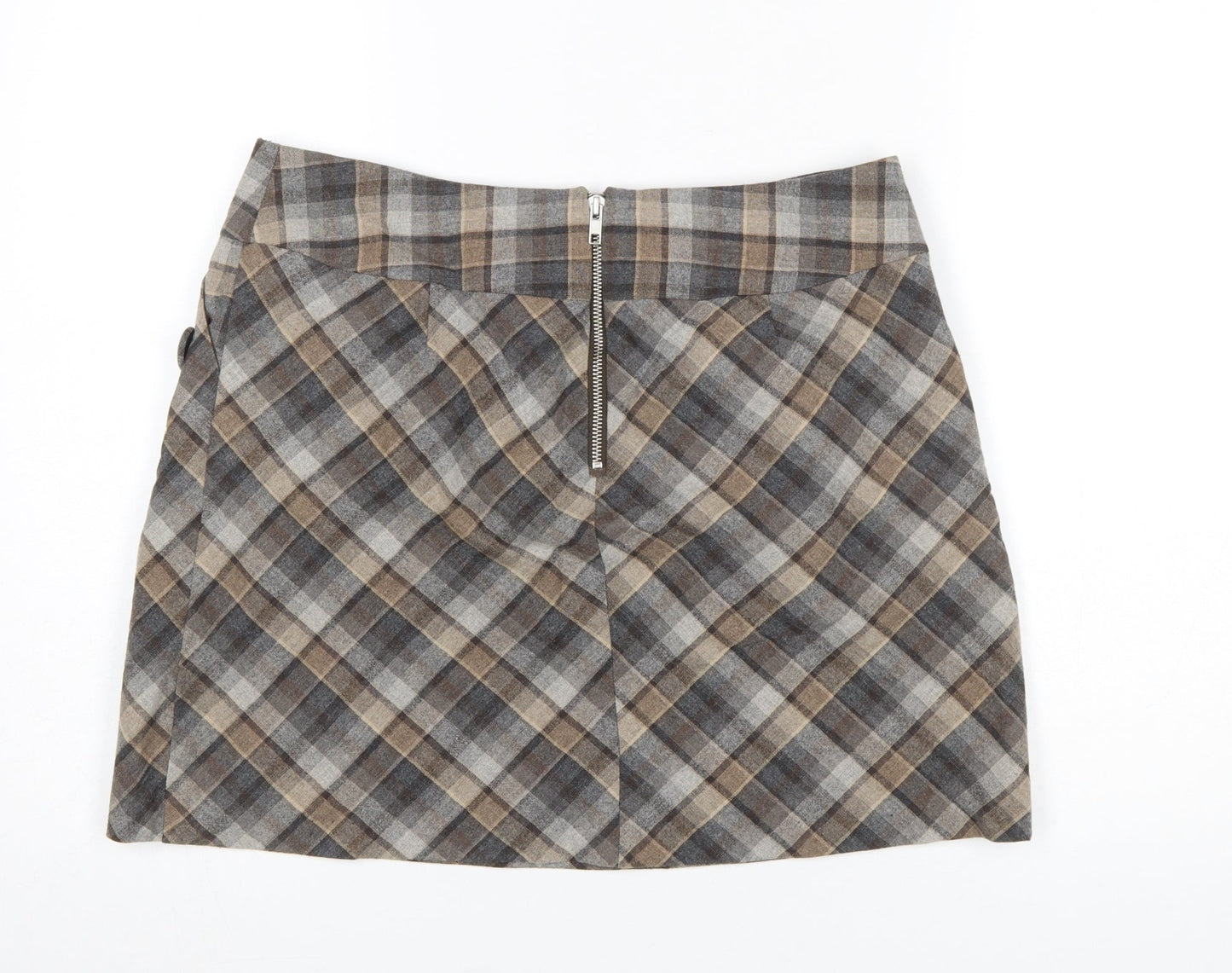 Womens UK Size 16 H&M A-Line Tweed Skirt