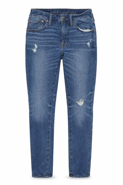 Womens UK Size 31 American Eagle Slim Fit Skinny Blue Jeans