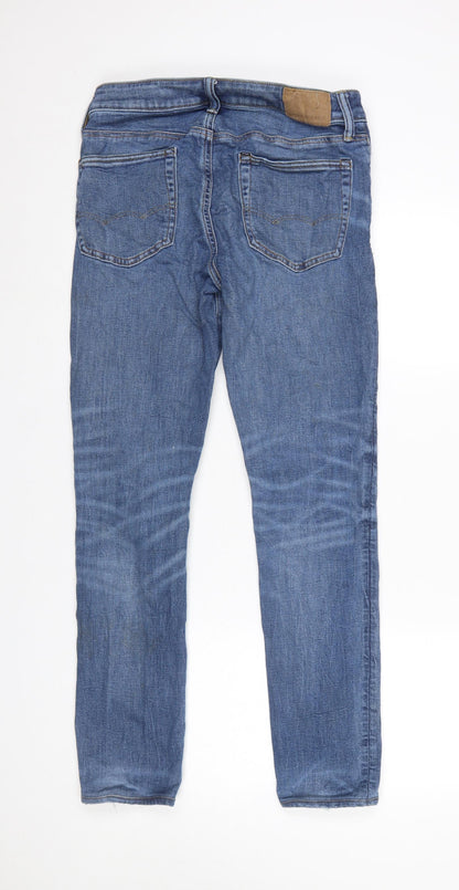 Womens UK Size 31 American Eagle Slim Fit Skinny Blue Jeans