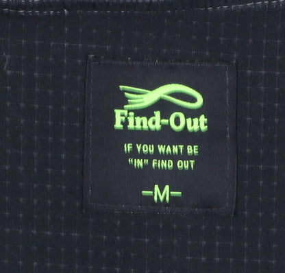 Mens UK Size M Find-Out Grey Windbreaker Coat