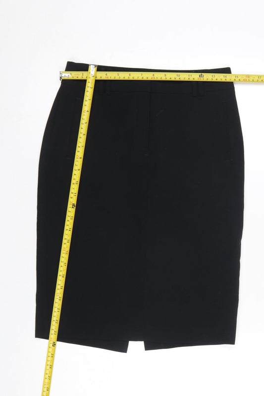 Womens UK Size 8 Marks and Spencer Straight & Pencil Twill Skirt