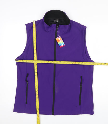 Womens UK Size 16 Result Purple Basic Jacket