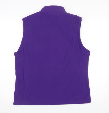 Womens UK Size 16 Result Purple Basic Jacket