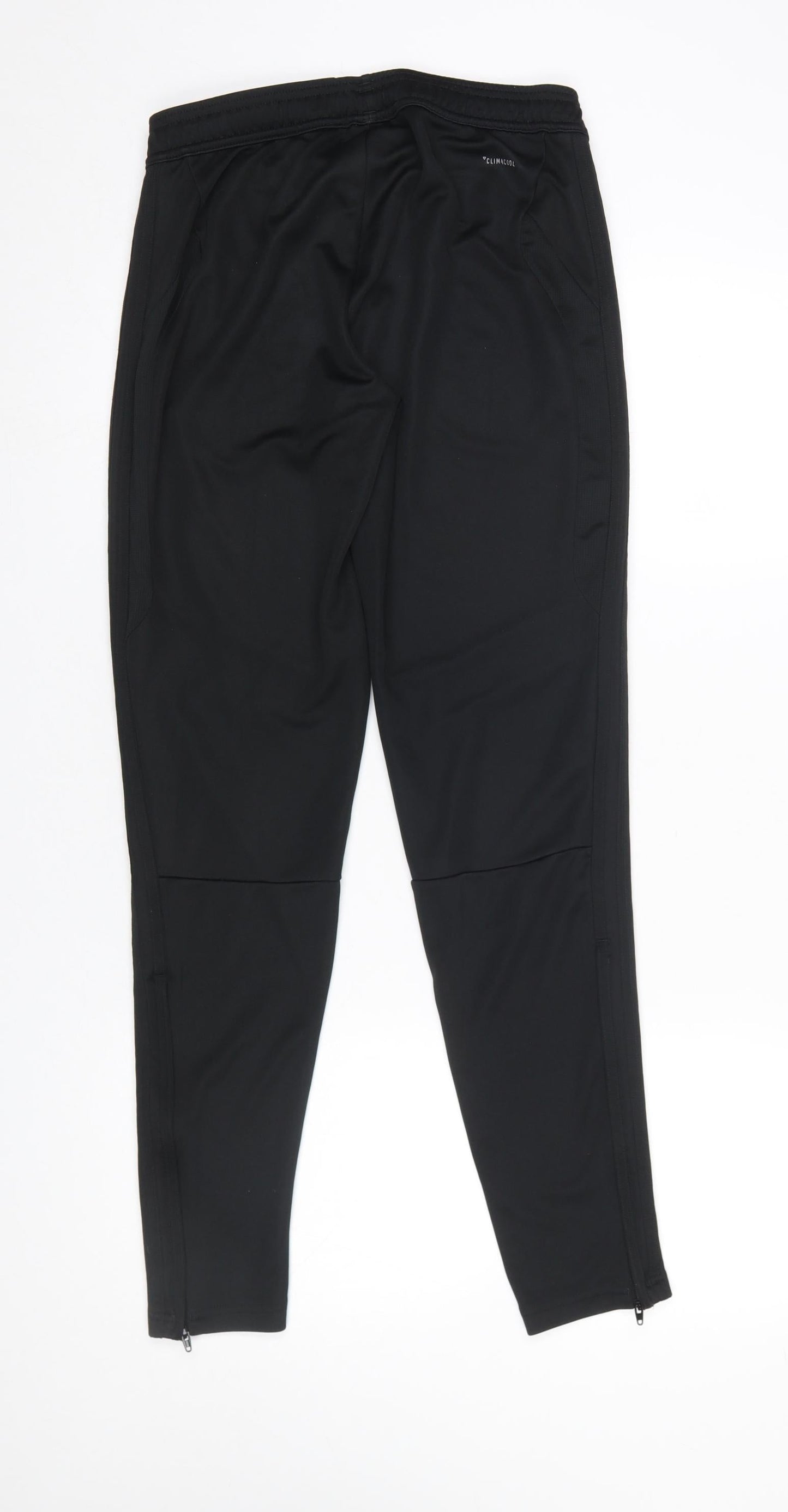 Womens UK Size S adidas Slim Fit Track Pants Black Trousers