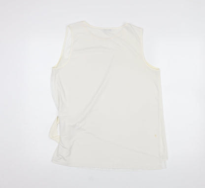 Womens UK Size 14 NEXT Ivory Wrap Blouse