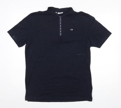 Mens UK Size L Calvin Klein Black Golf Polo