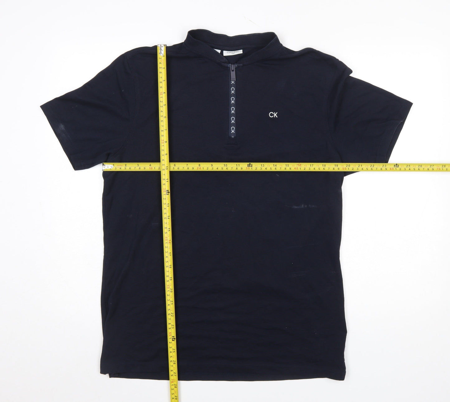 Mens UK Size L Calvin Klein Black Golf Polo