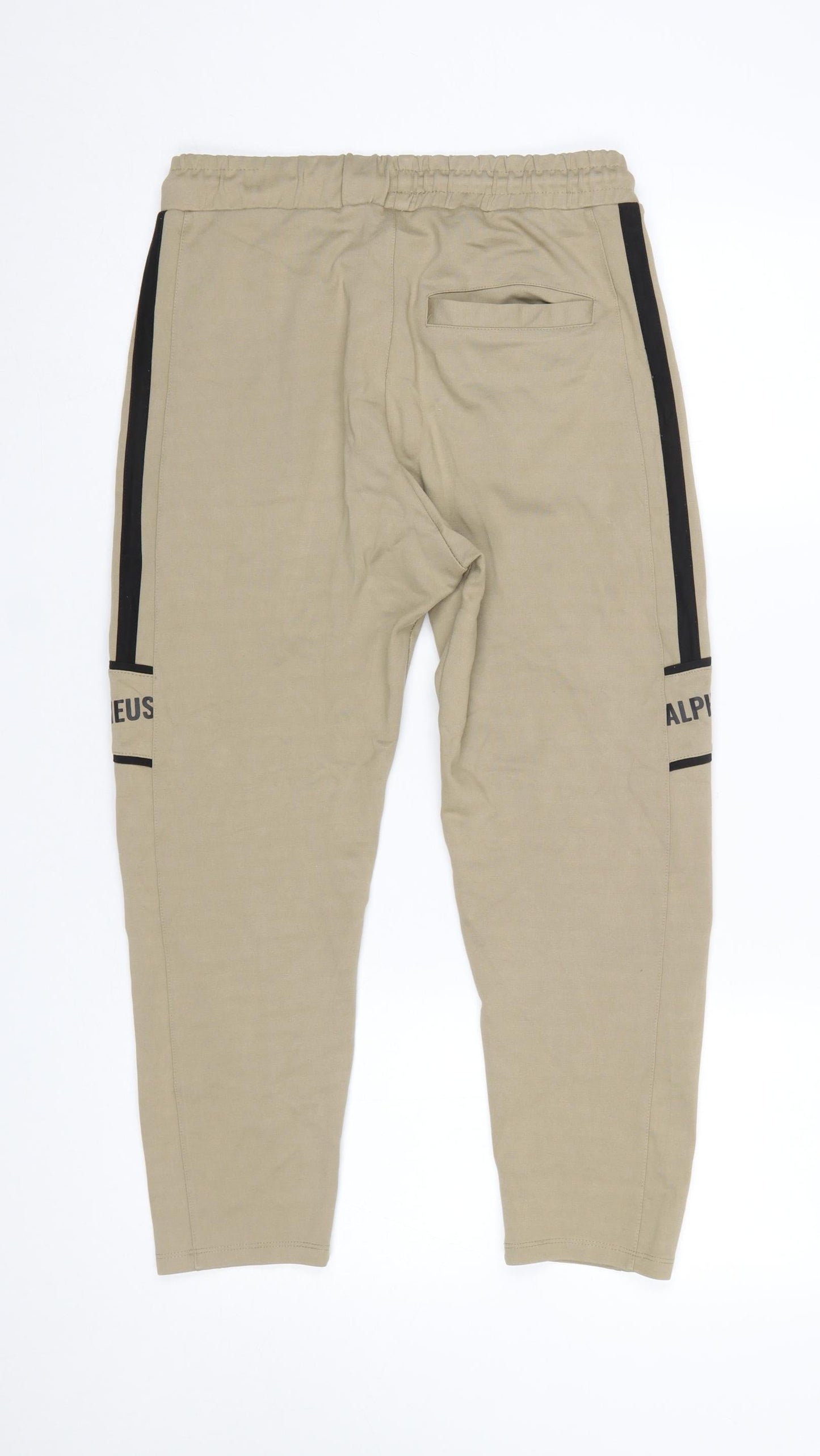 Womens UK Size M TITLE Regular Fit Jogger Beige Trousers