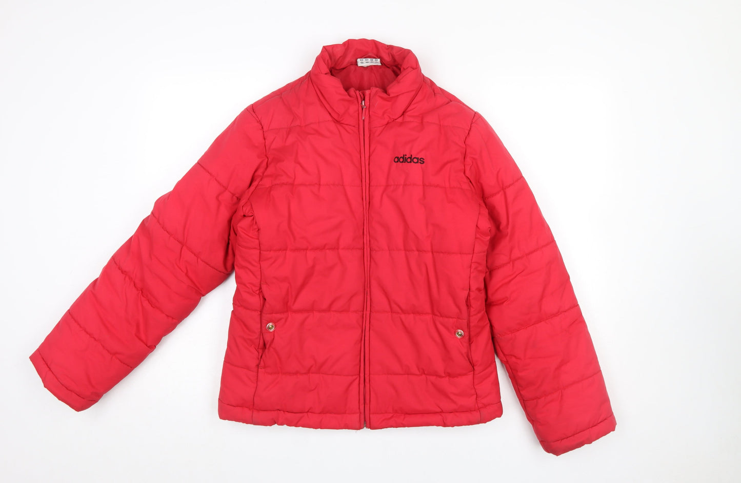 Womens UK Size 12 adidas Red Puffer Jacket