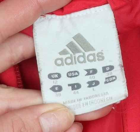 Womens UK Size 12 adidas Red Puffer Jacket