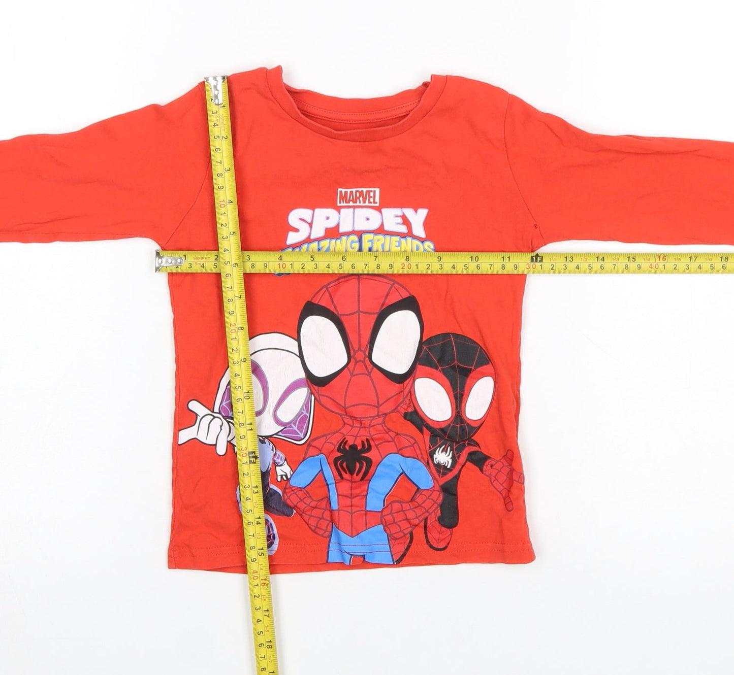Boys UK Size 2-3 Years Dunnes Stores Red Basic T-Shirt
