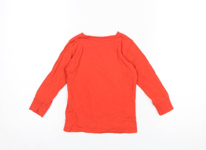 Boys UK Size 2-3 Years Dunnes Stores Red Basic T-Shirt