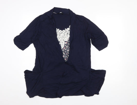 Womens UK Size 18 Dunnes Blue Tunic Blouse