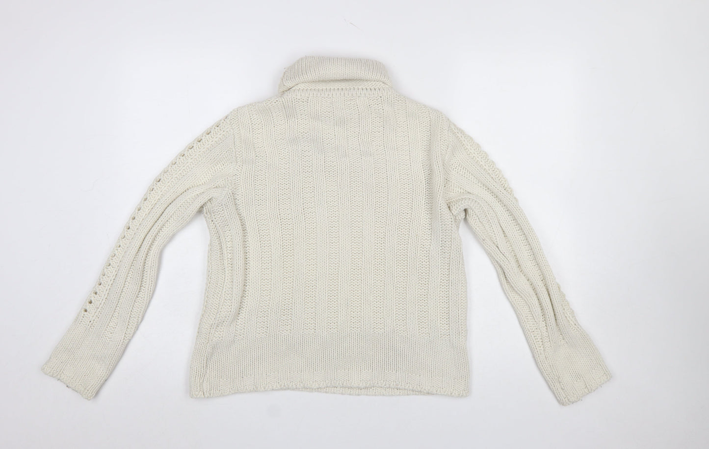 Womens UK Size 12 Now or Never Ivory Pullover Jumper